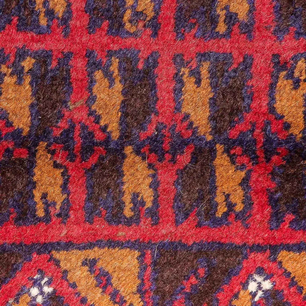Belutsch Teppich 129 x 77 cm - rot