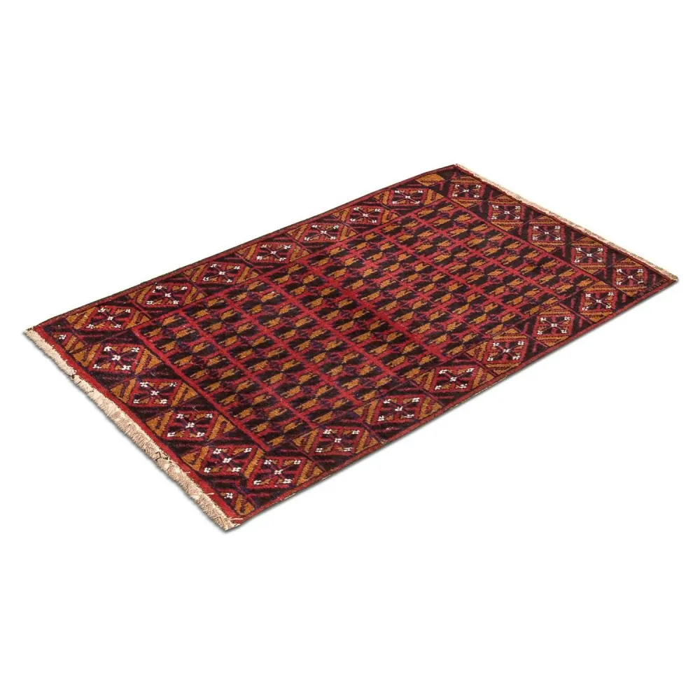 Belutsch Teppich 129 x 77 cm - rot