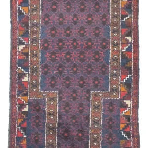 Belutsch Teppich 130 x 79 cm - blau