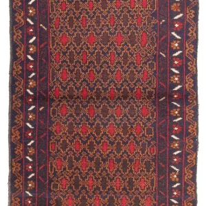Belutsch Teppich - 131 x 72 cm - mehrfarbig