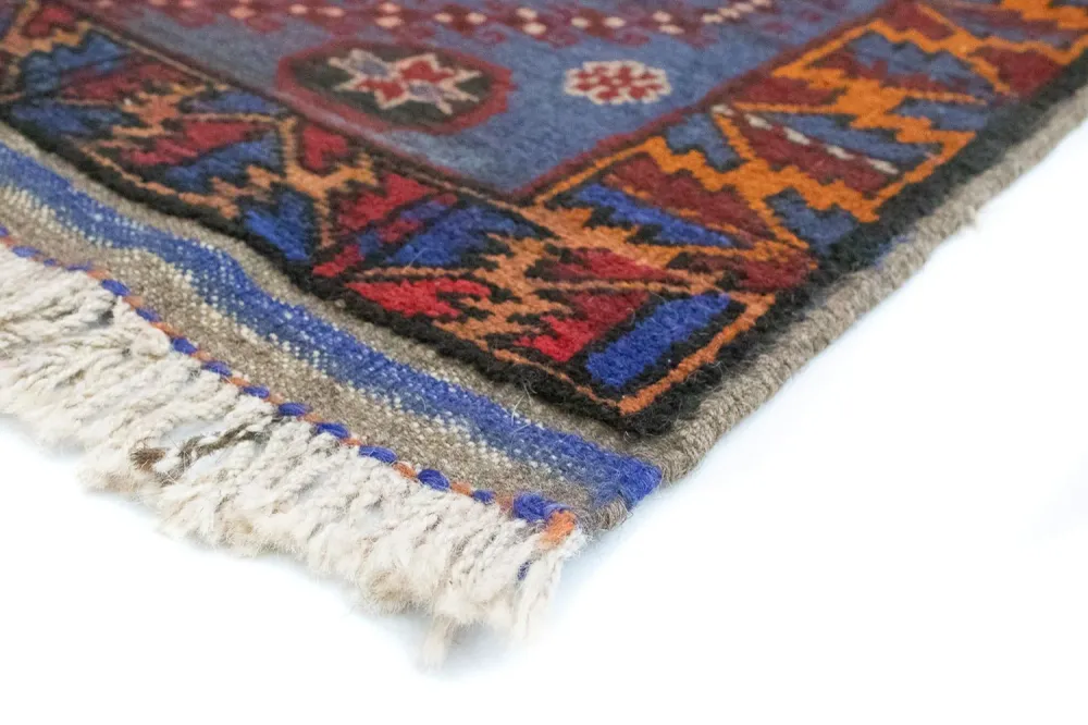 Belutsch Teppich 134 x 81 cm - blau