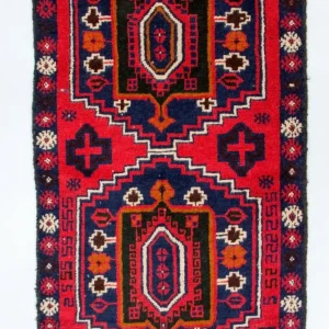 Belutsch Teppich 135 x 78 cm - rot