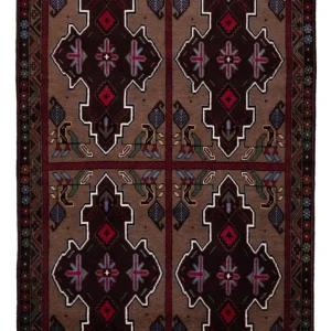 Belutsch Teppich - 140 x 90 cm - mehrfarbig