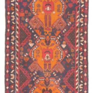 Belutsch Teppich - 140 x 78 cm - mehrfarbig