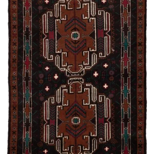 Belutsch Teppich - 140 x 90 cm - mehrfarbig