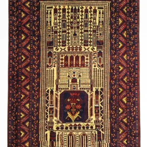 Belutsch Teppich - 142 x 96 cm - mehrfarbig
