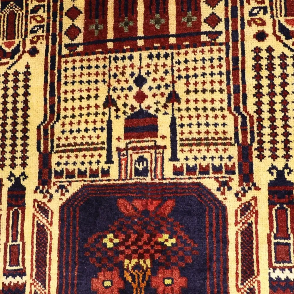 Belutsch Teppich - 142 x 96 cm - mehrfarbig