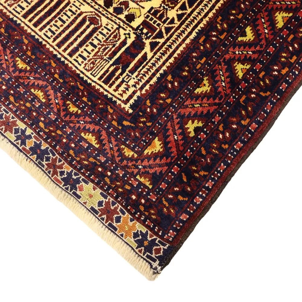 Belutsch Teppich - 142 x 96 cm - mehrfarbig