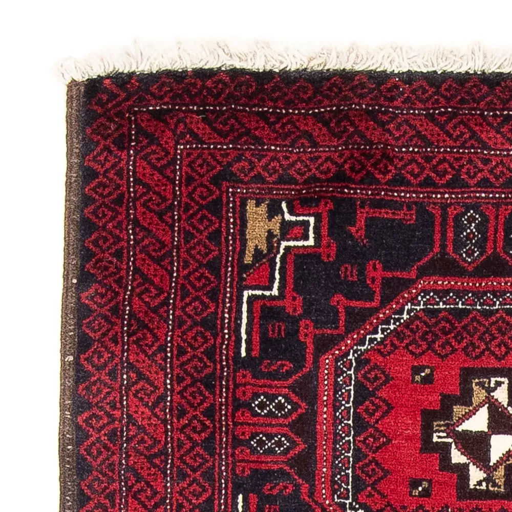 Belutsch Teppich 175 x 95 cm - dunkelrot