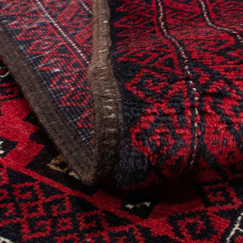 Belutsch Teppich 175 x 95 cm - dunkelrot