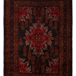 Belutsch Teppich - 181 x 126 cm - dunkelrot