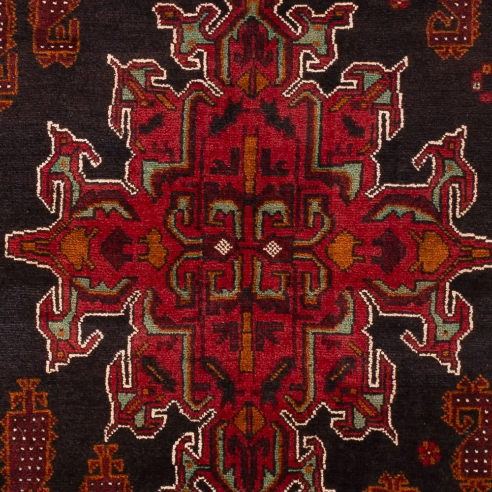 Belutsch Teppich - 181 x 126 cm - dunkelrot
