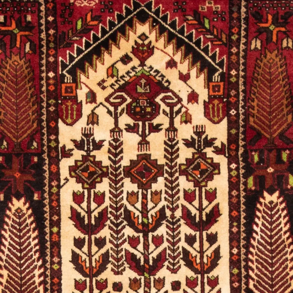 Belutsch Teppich 187 x 102 cm - rot