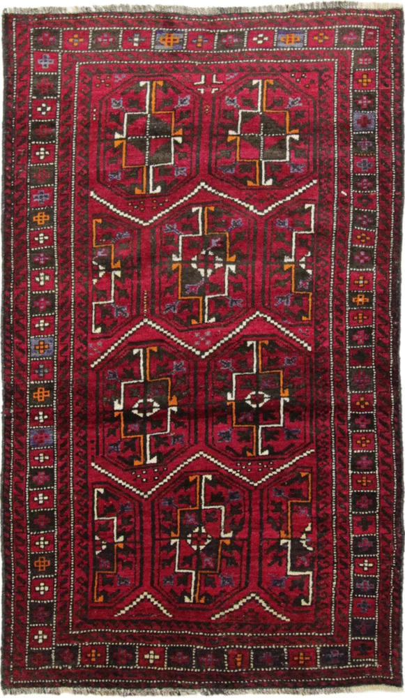 Belutsch Teppich - 190 x 105 cm - rot