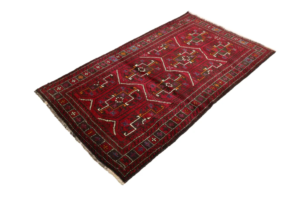 Belutsch Teppich - 190 x 105 cm - rot