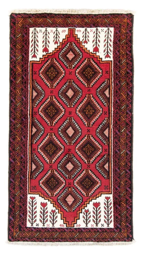 Belutsch Teppich 194 x 104 cm - rot