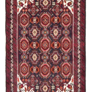 Belutsch Teppich 196 x 110 cm - dunkelblau