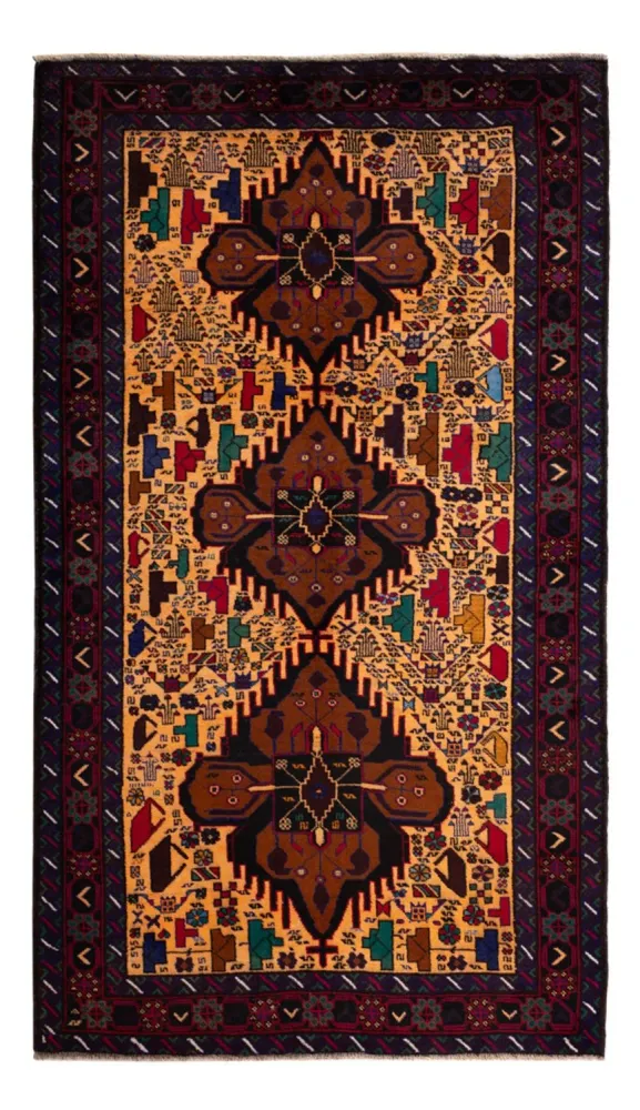Belutsch Teppich - 197 x 116 cm - beige