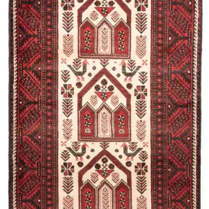 Belutsch Teppich 199 x 115 cm - rot