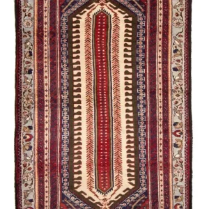 Belutsch Teppich 207 x 117 cm - rot