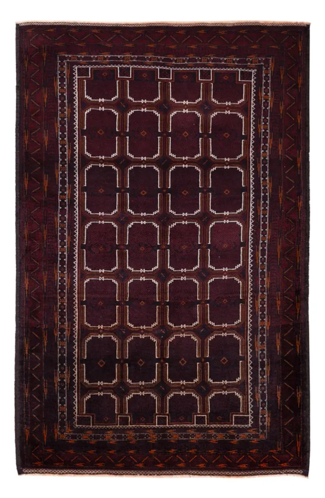 Belutsch Teppich - 207 x 130 cm - dunkelbraun