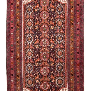 Belutsch Teppich 210 x 106 cm - rot