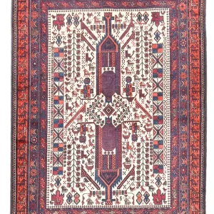Belutsch Teppich - 210 x 153 cm - creme