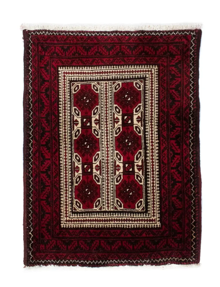 Belutsch Teppich 95 x 70 cm - rot