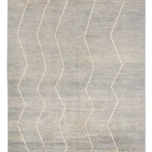 Berber Teppich - 204 x 152 cm - hellgrau