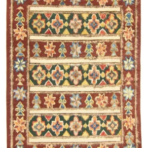 Berber Teppich 211 x 158 cm - rot