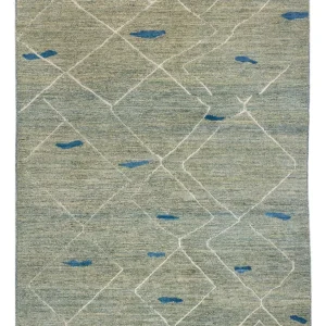 Berber Teppich - 236 x 172 cm - hellgrün