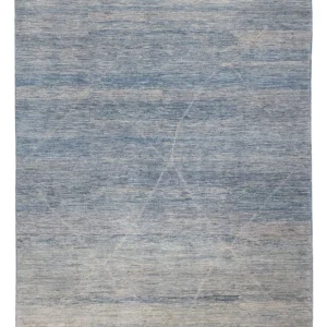 Berber Teppich - 298 x 258 cm - seeblau