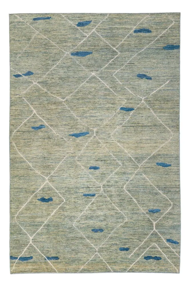 Berber Teppich - 300 x 202 cm - hellgrün