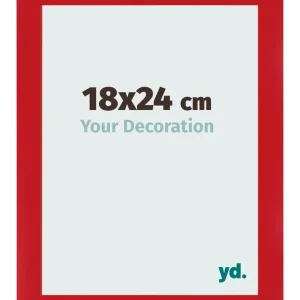 Bilderrahmen 18x24 cm - Rot - MDF - Pisa