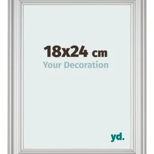 Bilderrahmen 18x24 cm - Silber Matt - MDF - Lazio