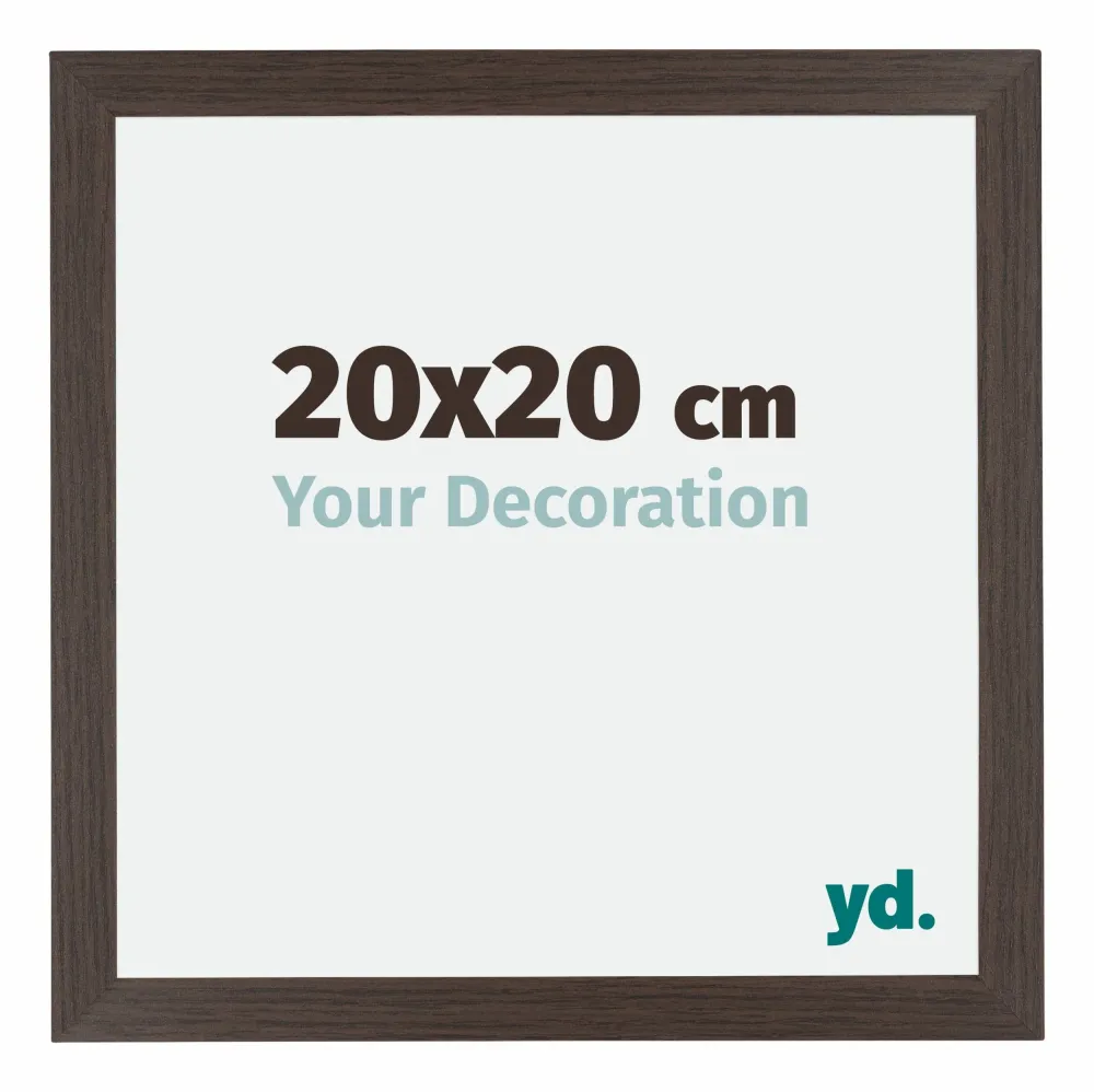 Bilderrahmen 20x20 cm - Eiche Dunkel - MDF - Mura