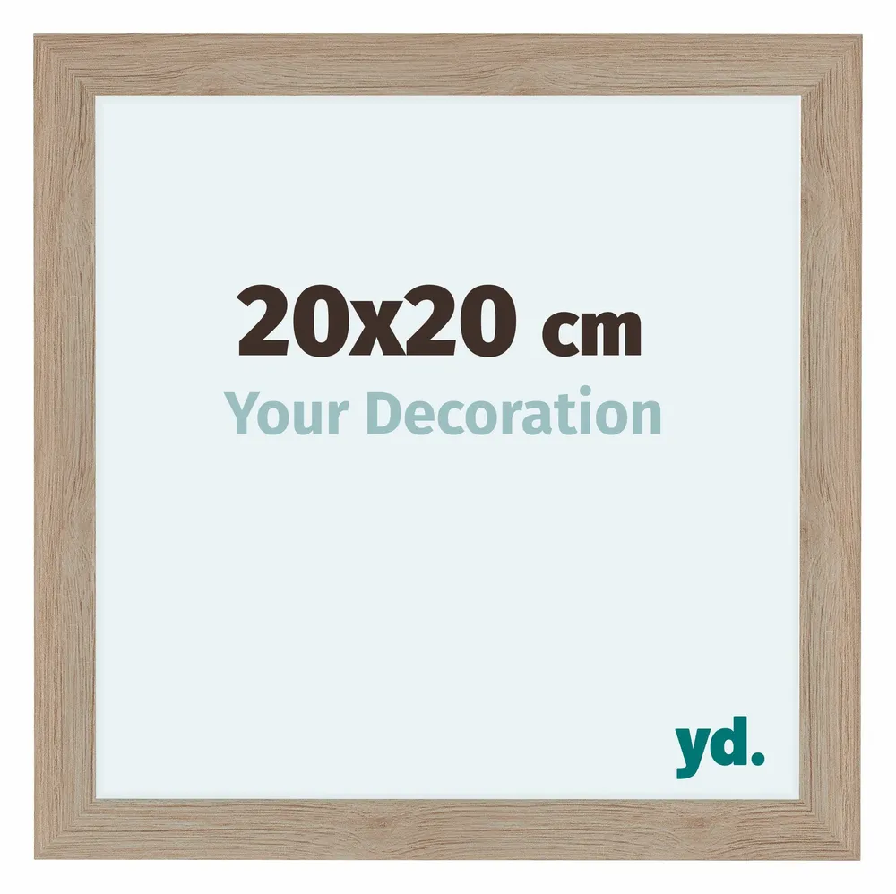 Bilderrahmen 20x20 cm - Eiche Hell - MDF - Como