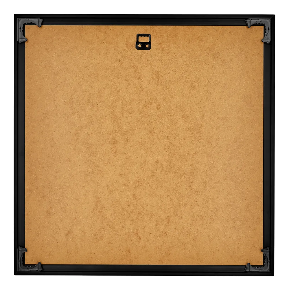 Bilderrahmen 20x20 cm - Schwarz Hochglanz - Kunststoff - Evry