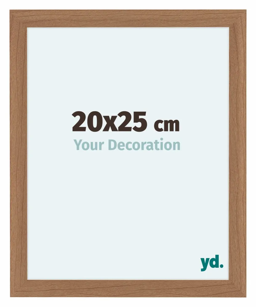 Bilderrahmen 20x25 cm - Nussbaum Hell - MDF - Como