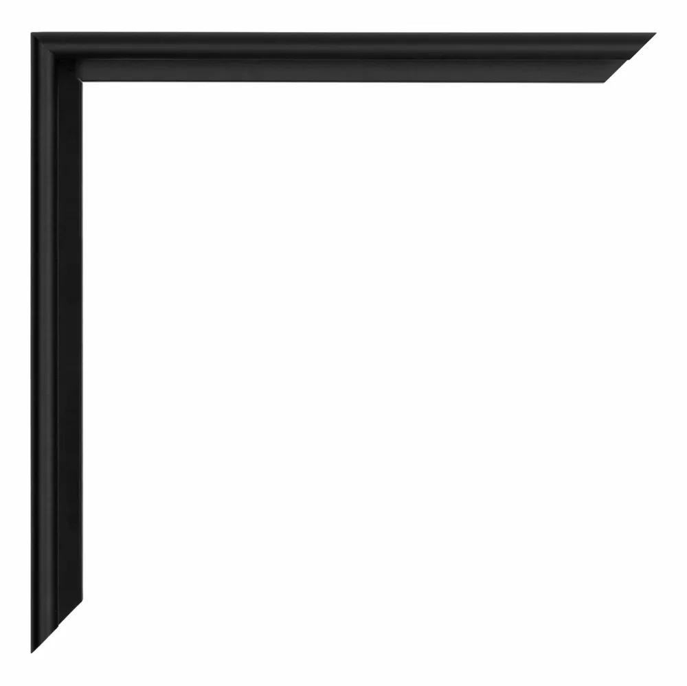 Bilderrahmen 20x25 cm - Schwarz Hochglanz - Aluminium - Miami