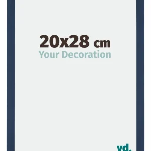 Bilderrahmen 20x28 cm - Dunkelblau Gewischt - MDF - Mura