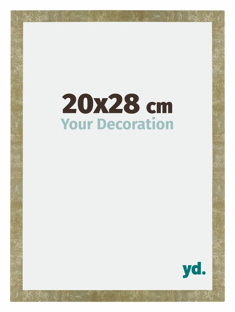 Bilderrahmen 20x28 cm - Gold Antik - MDF - Mura