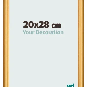 Bilderrahmen 20x28 cm - Gold Matt - MDF - Lazio