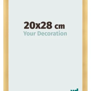 Bilderrahmen 20x28 cm - Gold Matt - MDF - Pisa
