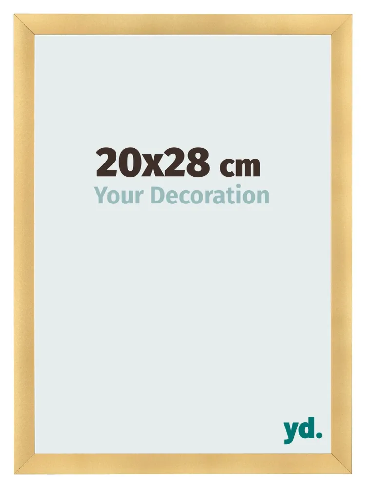 Bilderrahmen 20x28 cm - Gold Matt - MDF - Pisa