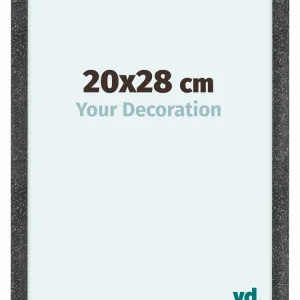 Bilderrahmen 20x28 cm - Grau Gewischt - MDF - Como