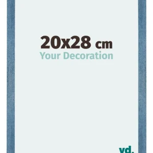 Bilderrahmen 20x28 cm - Hellblau Gewischt - MDF - Mura