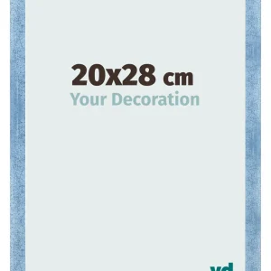 Bilderrahmen 20x28 cm - Hellblau Gewischt - MDF - Pisa