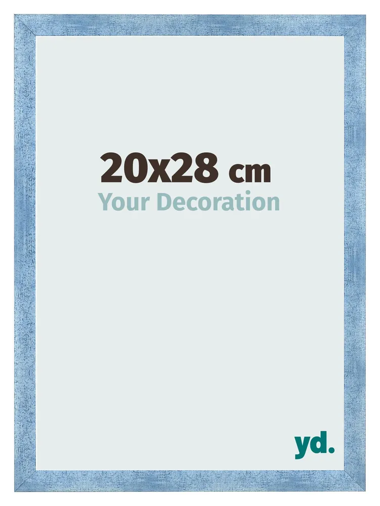 Bilderrahmen 20x28 cm - Hellblau Gewischt - MDF - Pisa
