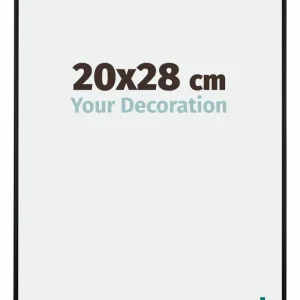 Bilderrahmen 20x28 cm - Schwarz Matt - Aluminium - Kent